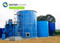 Tanque de armazenamento de biogás de aço com telhado de membrana expansível e parafusos